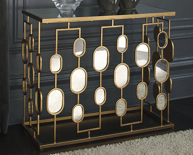 Ringold 36'' Glass Top Console Table