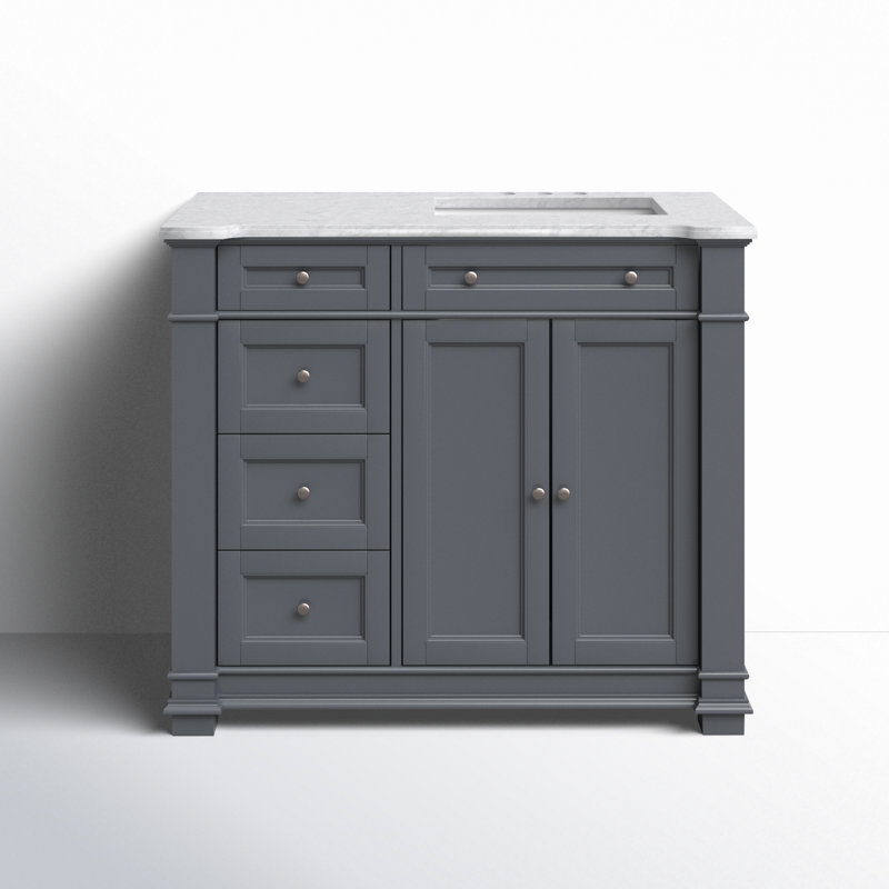 Riccardo 42" Single Bathroom Vanity Set, Gray