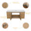 Meuble-lavabo simple 48 po avec comptoir simple blanc