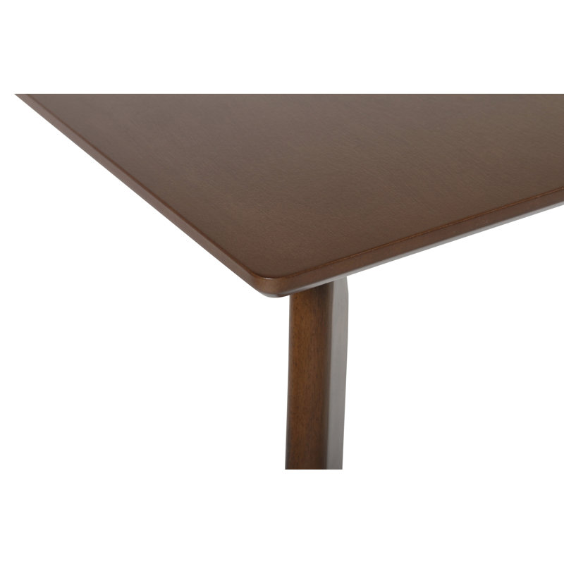 Caveney Rubberwood Solid Wood Top with Solid Wood Base Dining Table, Standard (29" Height)