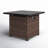 Argyri 32" Outdoor Square Rattan Propane Gas Fire Pit Table for Outside Patio