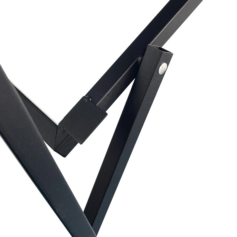 Tables de télévision pliantes rustiques brunes avec support, pour plateaux de salon limités, 4 espaces confinés