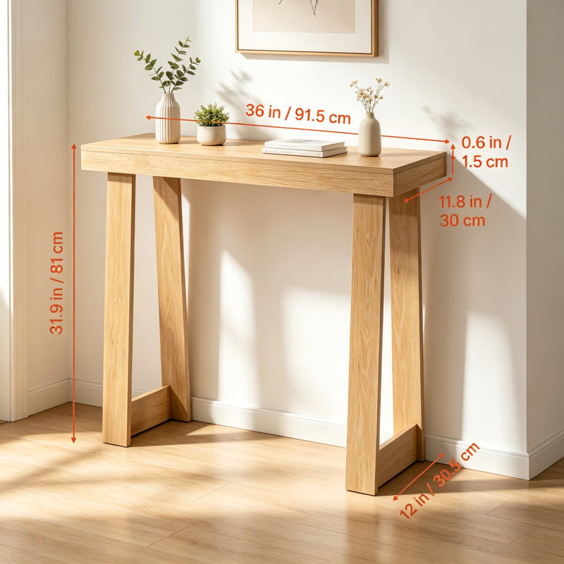 Console en bois, table basse