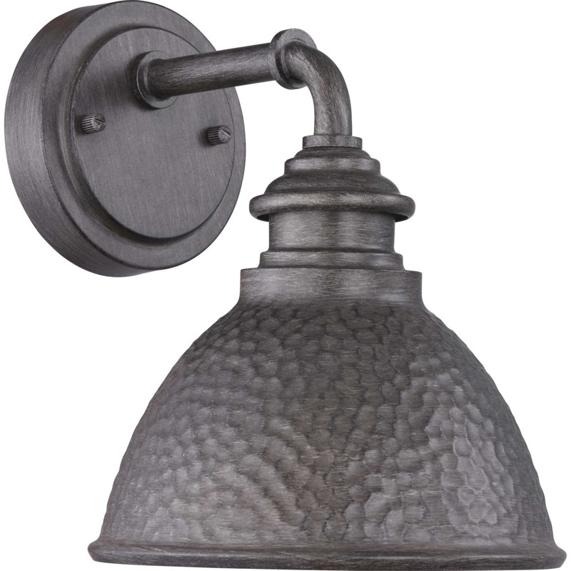 Minnewaukan Wall Light, Antique Pewter, 10.38" H x 12" W x 13.75" D