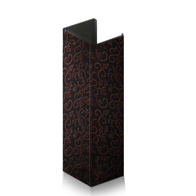ZLINE Range Hood Chimney Extension for 12.5 ft. Ceilings, Floral Copper