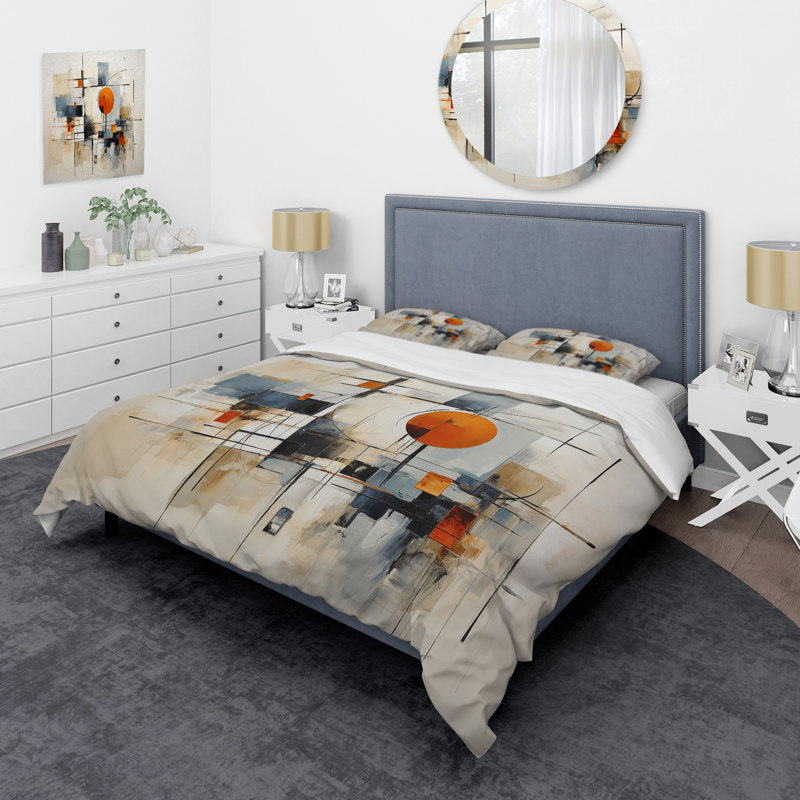 Ensemble de housse de couette coloré en microfibre / polyester, Housse de couette pour grand lit et 2 taies décor
