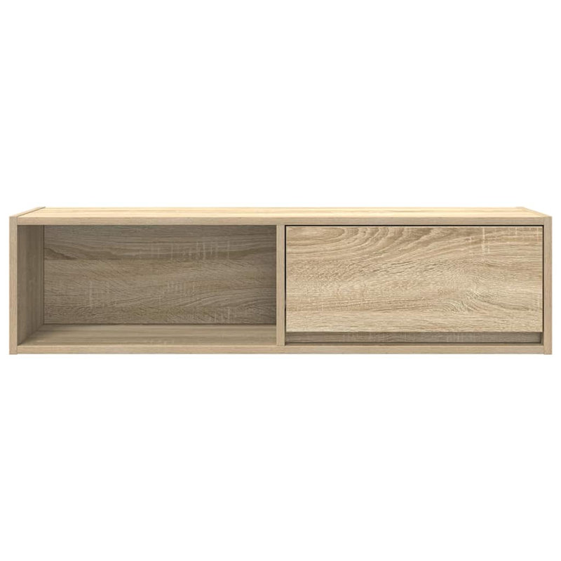TV Cabinet 80X31x25.5 Cm Engineered Wood, 100 cm, Sonoma Oak
