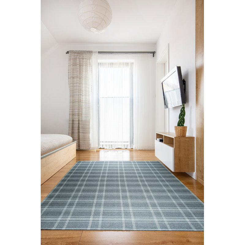 Tapis gris en laine tissé à plat Anbritt, Rectangulaire : 12 pi x 15 pi