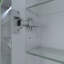 Armoire à pharmacie intégrée intégrée en aluminium moderne à miroir et à DEL