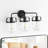 3-light Dimmable Vanity Light with Glass Shades