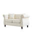 Velours beige 3 + 2 pour chambre à coucher ou bureau avec un design tendance