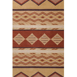 Mesa Wool Southwestern Area Rug in Tan