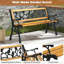 Banc d'extérieur en métal 49,5 po