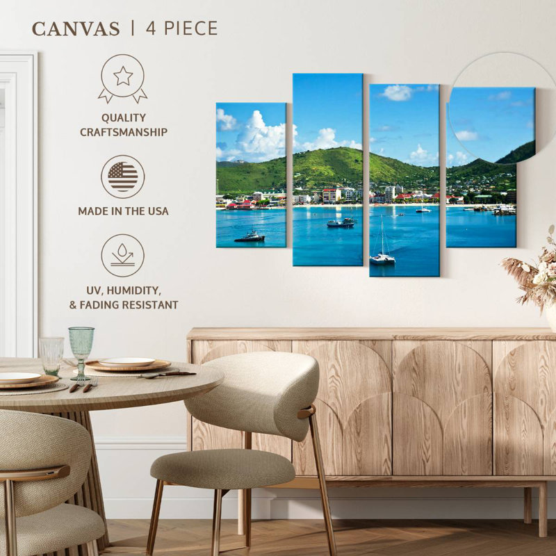 Gillard Scenic, paysage marin de Saint-Martin, H 22 po x l 36 po