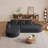 Elegant Rounded Sofa with High-Resilience Chenille Fabric and Extra-Wide Seating for Comfort and Style-493906878