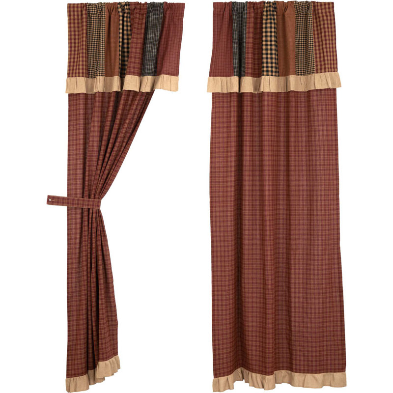 Carmella 100% Cotton Room Darkening Curtain Panel Pair, 40" W x 84" L