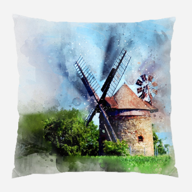 Housse et insert de coussin extérieur carré Alegria, Intérieur, Microsuède