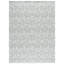 Tapis vert clair / ivoire en coton tissé à plat à la main Legaspi-20657550