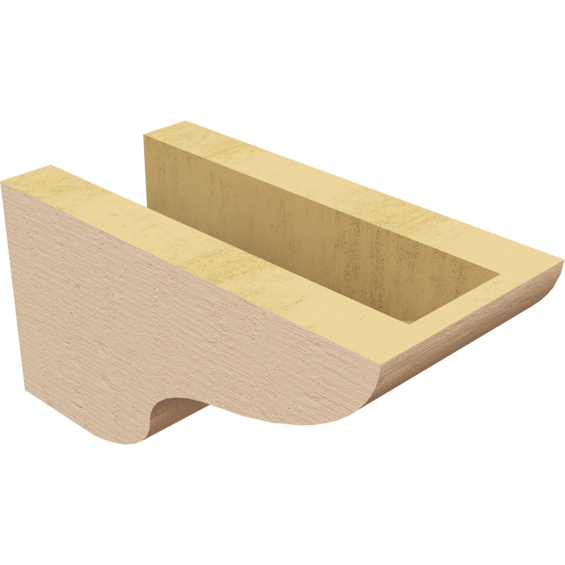 Bois de cèdre brut Greensboro TimberThane Corbel, apprêté brun clair, H 4 po x l 4 po x P 8 po