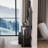 Full Body Mirror Cabinet + Round Mirror LED Vanity Table + Cushioned Stool, With 2 AC + 2 USB Power Station,17" Diameter LED Mirror, Touch Control, 3-Color, Brightness Adjustable, Large Desktop, Makeup Vanity-84731081