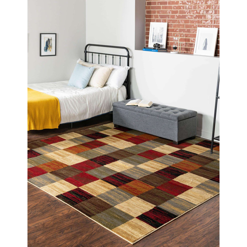Tapis abstrait Adetomiwa, Carré 10pi