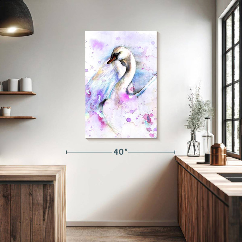 Brampt Abstract Swan, 39" H x 26" W