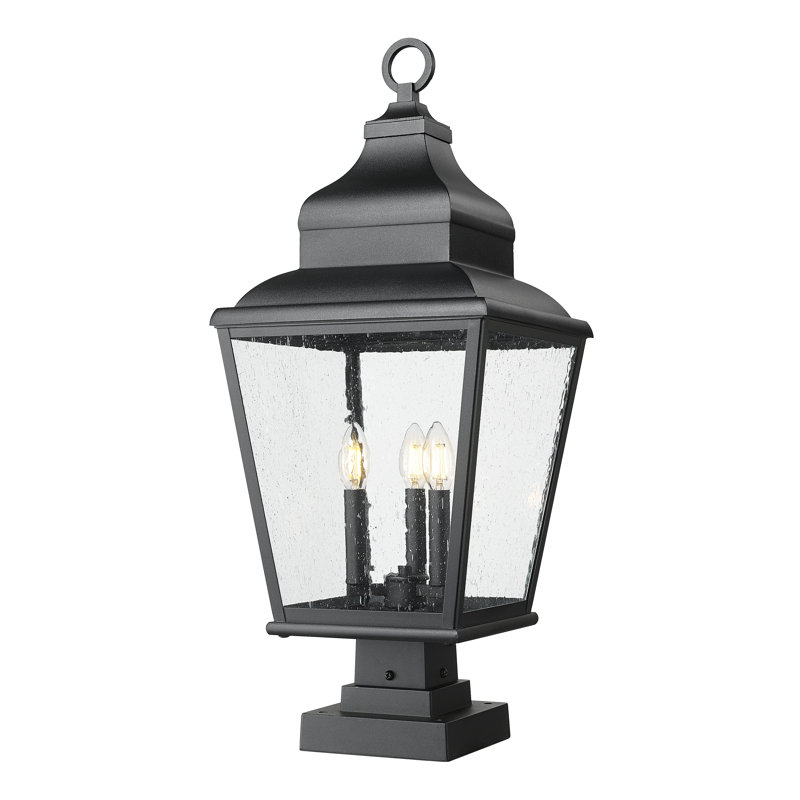 Luminaire d'extérieur à poser 3 lumières 29,25 pouces noir sable Raphael