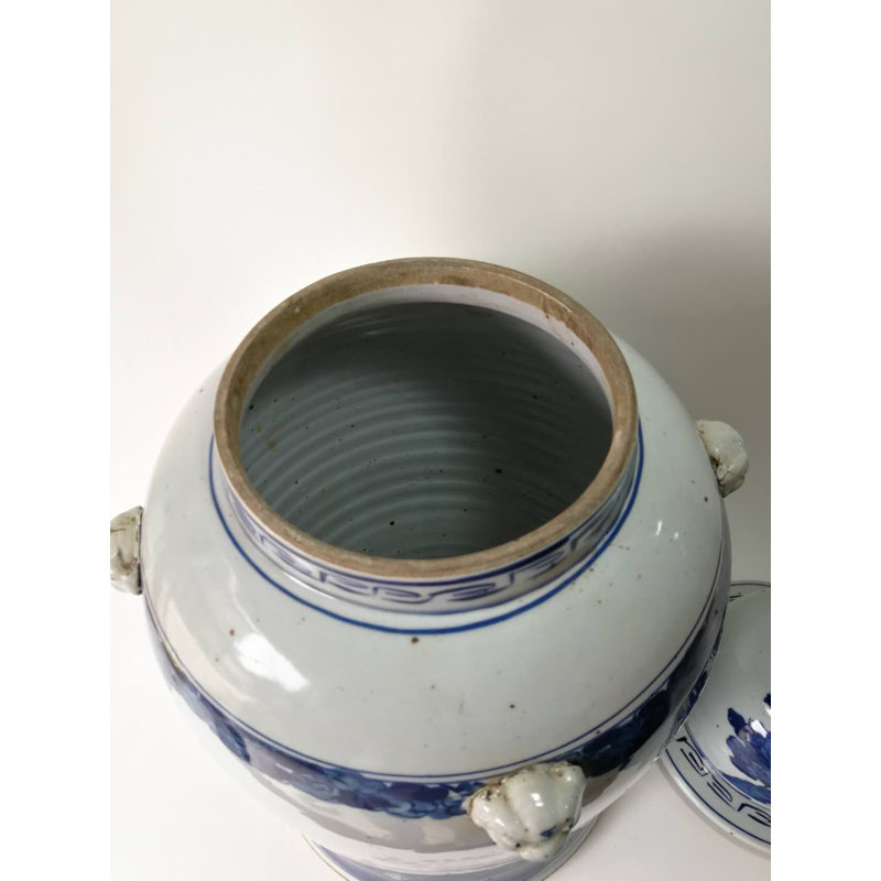 Handmade Porcelain China Ginger Jar