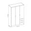 Alaziah 3 Door Manufactured Wood Wardrobe-413418684