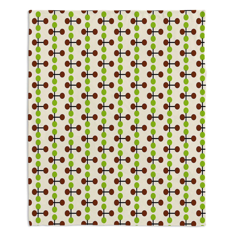 Couverture Mid-Century Dottie, 51 po x 60 po