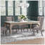 Table de salle à manger moderne et glamour 1pc avec rallonges séparées