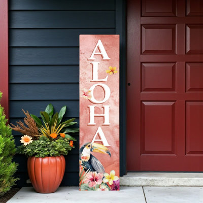 Enseigne de porche 36 "Aloha
