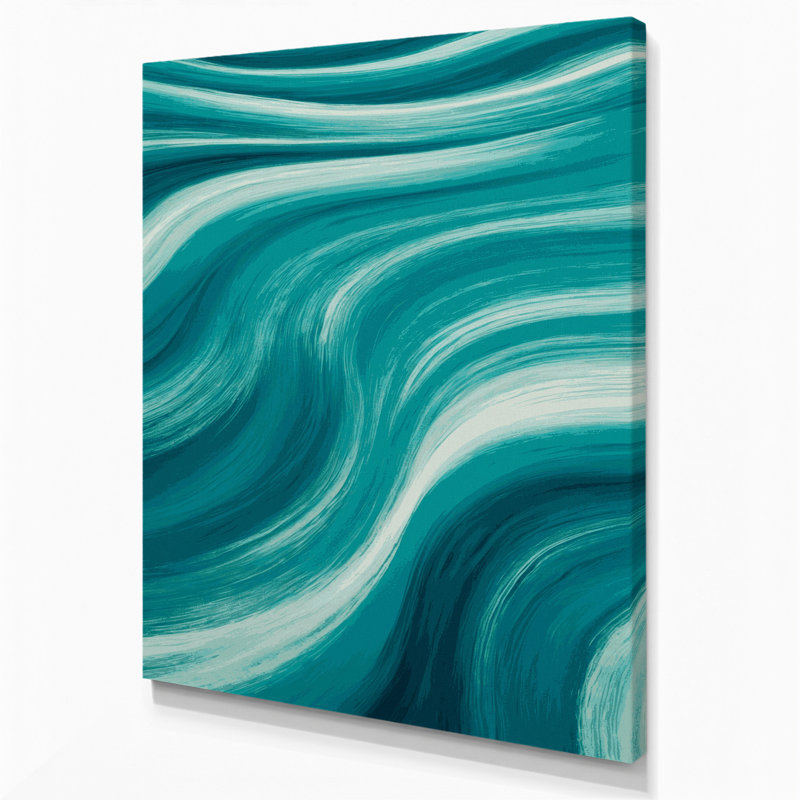 Art abstrait sur toile abstrait vert 12, H 14 po x l 11 po