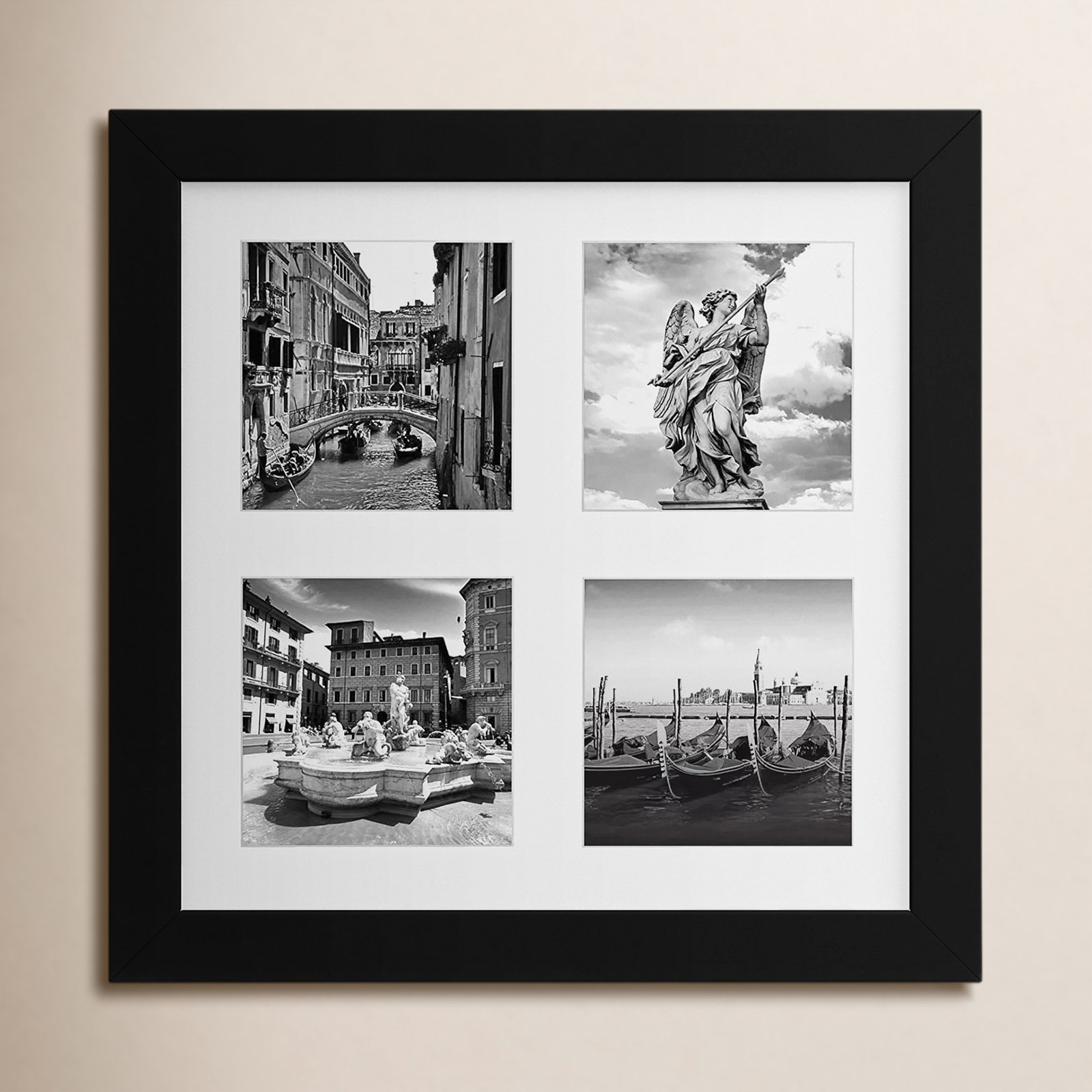 Ronit 4" x 4" Picture Frame, Black