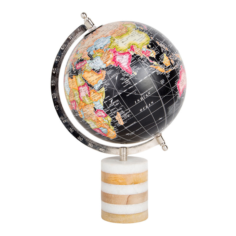 Wood Tabletop Globe
