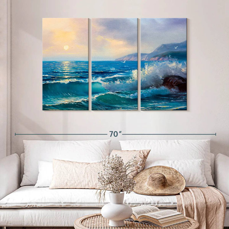 Gillard Morning Seascape, H 32 po x l 50 po