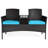 2 - Person Patio Conversation Sets with Cushions-1223633242