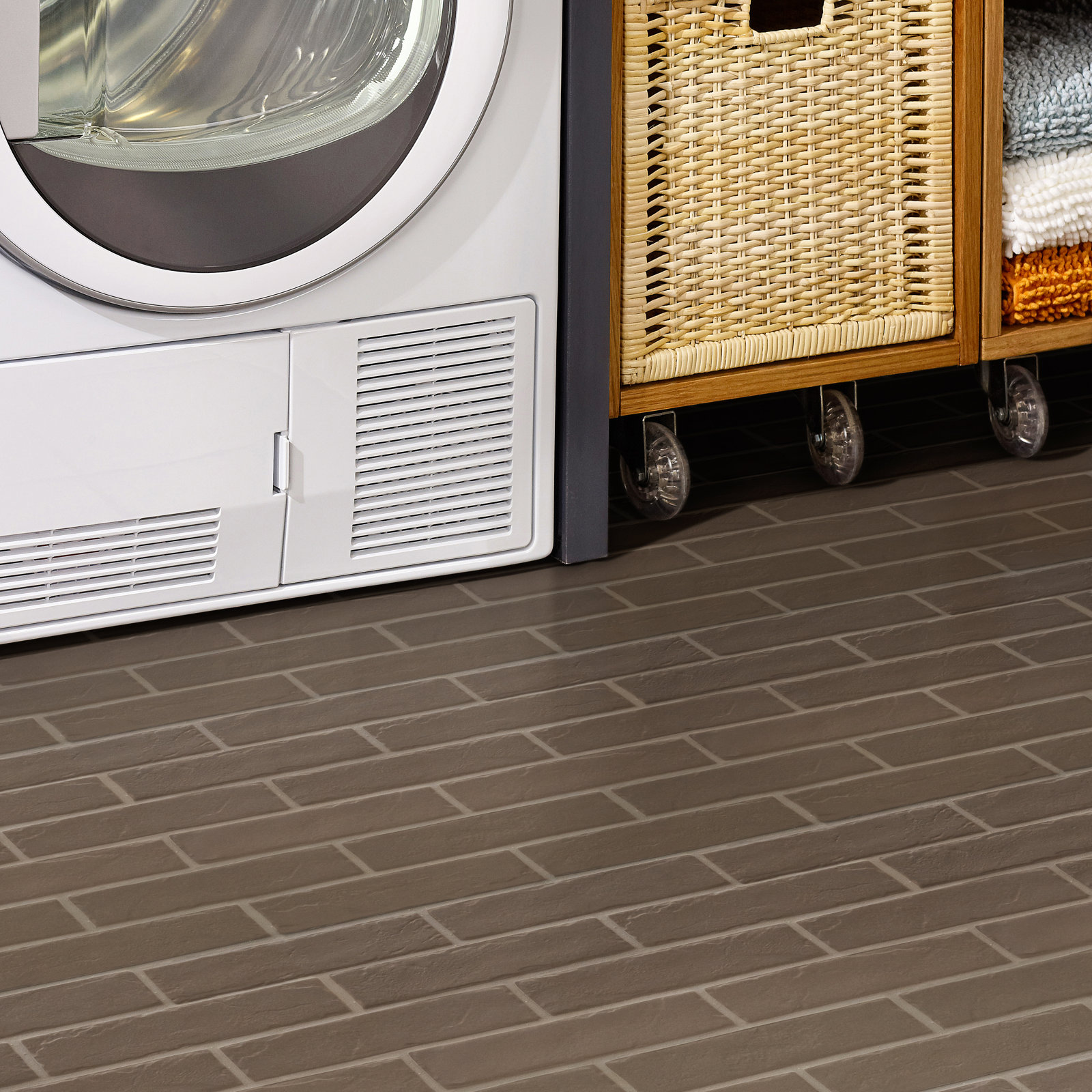 Montello 2" x 10" Porcelain Brick Look Tile, Clay