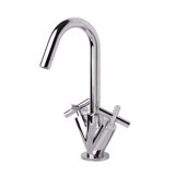 Cigno Single Hole Bathroom Faucet with Drain Assembly
