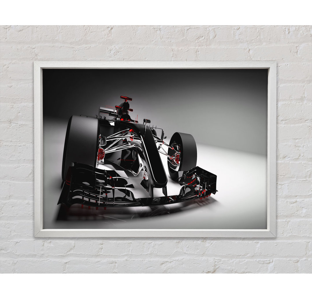 F1 Racer Futuristic - Einzelner Bilderrahmen Kunstdrucke auf Leinwand