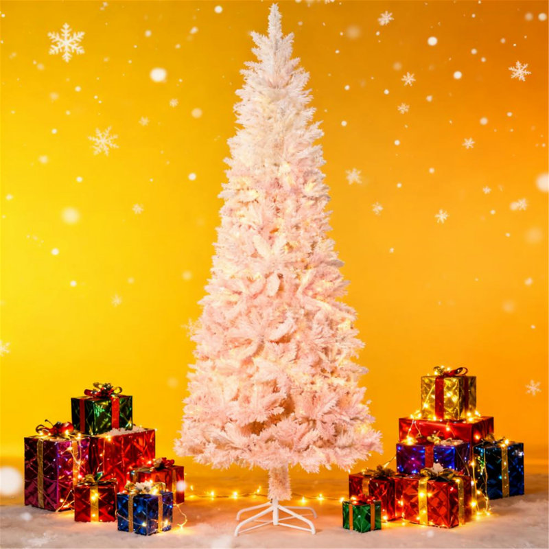 Arbre de Noël artificiel avec branches réalistes et base en acier