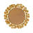 Gingko Leaf Round Wall Mirror 30.5"