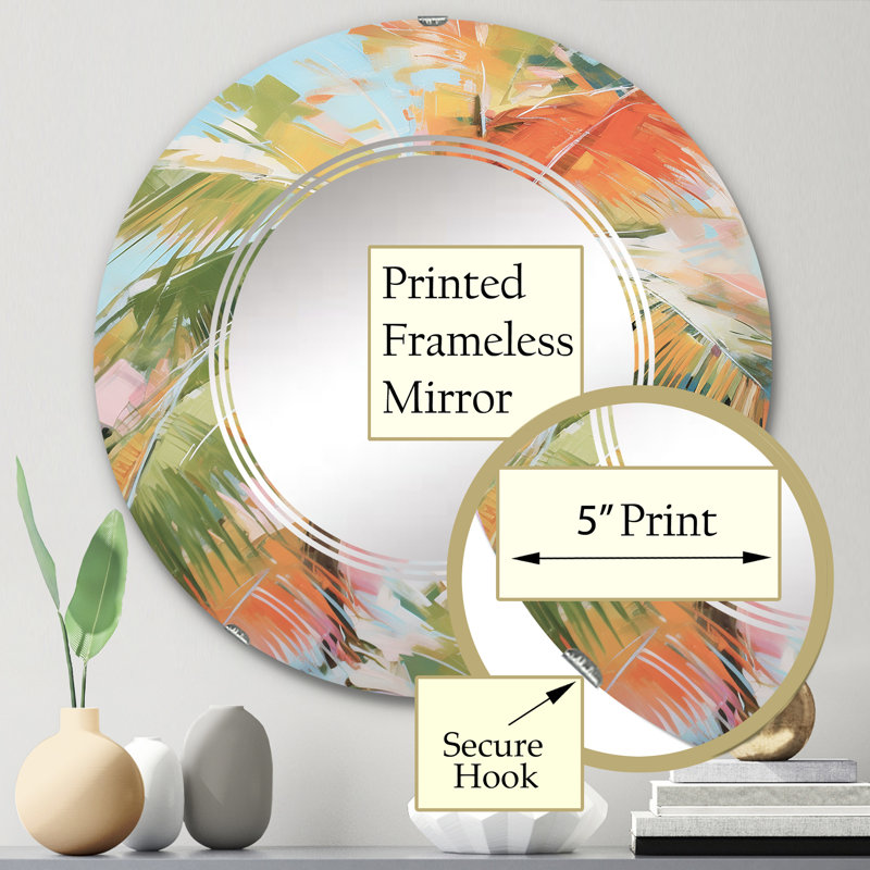 Miroir mural Brassington, 24 po x 24 po