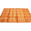 Tapis orange touffeté à la main à motif abstrait Tie-Dye Jataya