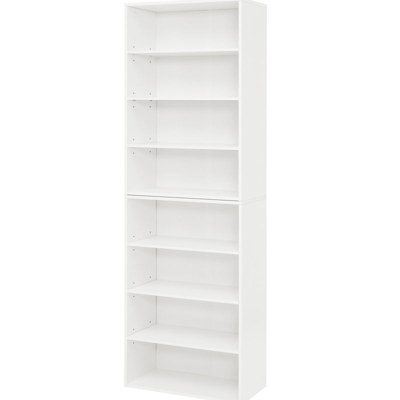 Adjustable Cd Storage Cabinet, 6 Shelves, Detachable Into Two , Suitable For Living Room, High - Quality , 23.27" Depth 8 Layer Shelving, 4 32 Lbs Net Weight