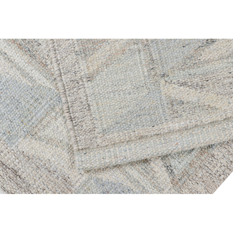 Scandinavian Wool Geometric Area Rug, Rectangle 10' x 14'