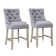 Domenick Upholstered Counter Stool with Solid Wood Frame