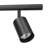 55" 6-Light Matte Black Adjustable Height Track Lighting with Pivoting Track Heads