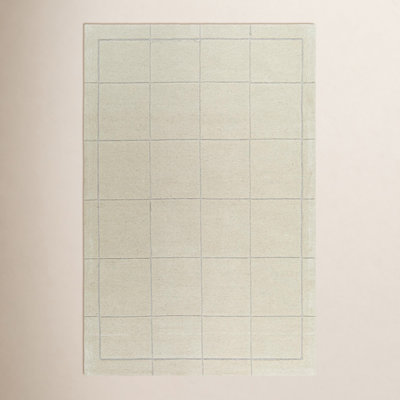 Mallory Hand-Woven Pearl Geometric Rug