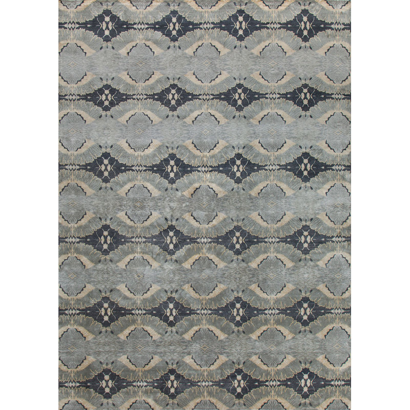 Contemporary Geometric Area Rug, Rectangle 4' x 6'